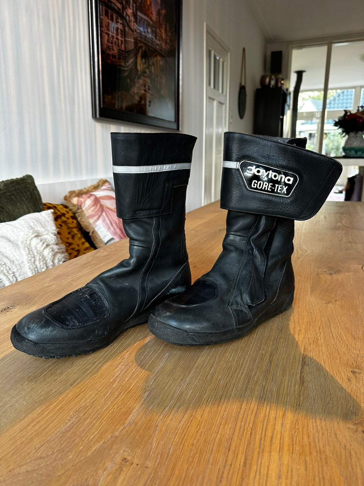 Motorschoenen merk Daytona mt 42/43, Motoren, Ophalen, Tweedehands, Laarzen