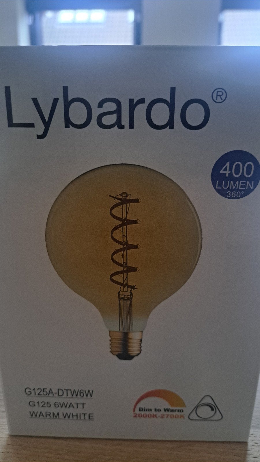 LyBardo G125A-DTW6W Warm Wit Dimbaar LED Lamp, Led-lamp, Dimbaar, Nieuw, Overige merken