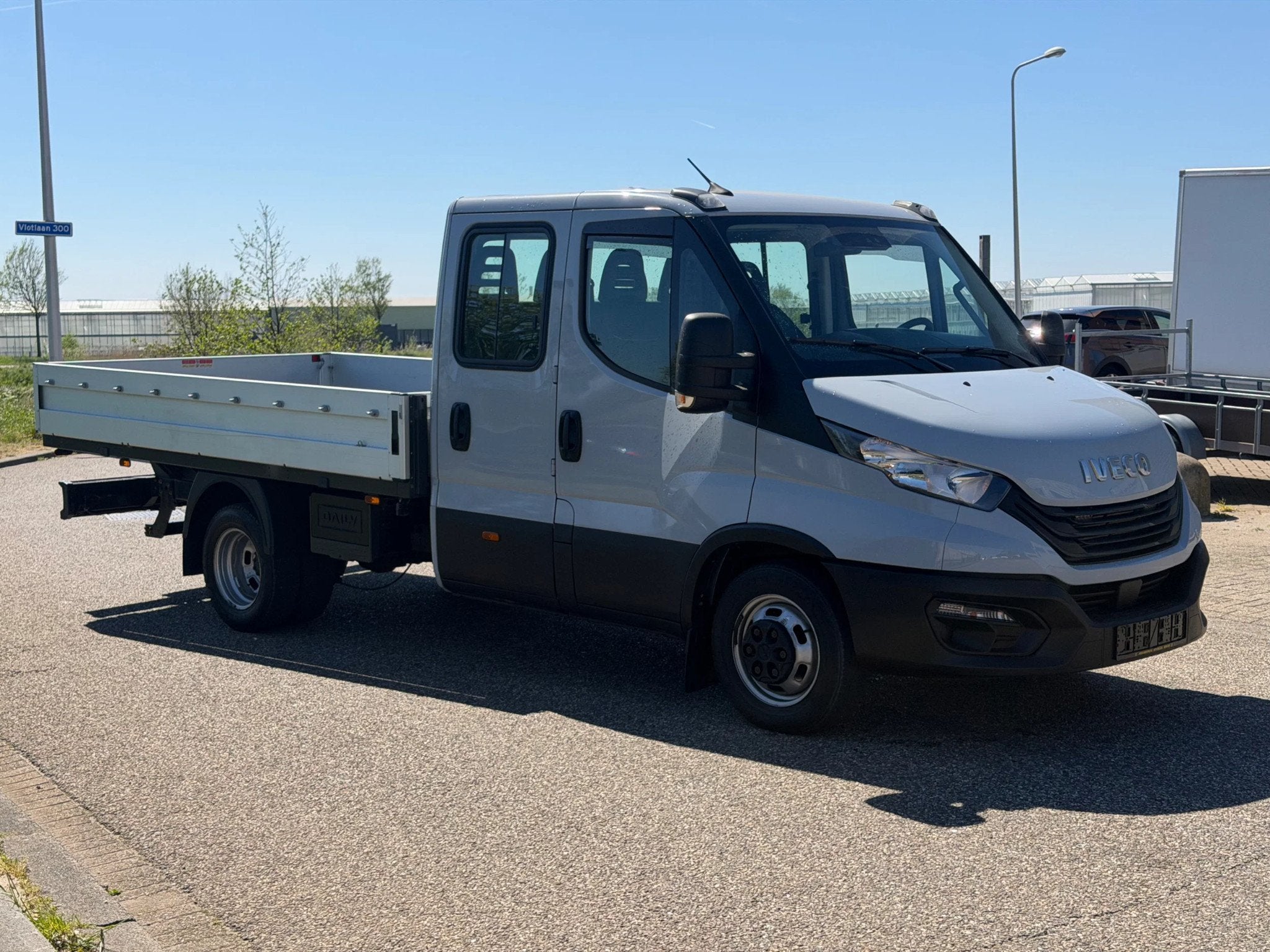 Iveco Daily 35C18 Dubbelcabine Openlaadbak Automaat Airco Cr, Auto's, Automaat, Gebruikt, Euro 6, Iveco