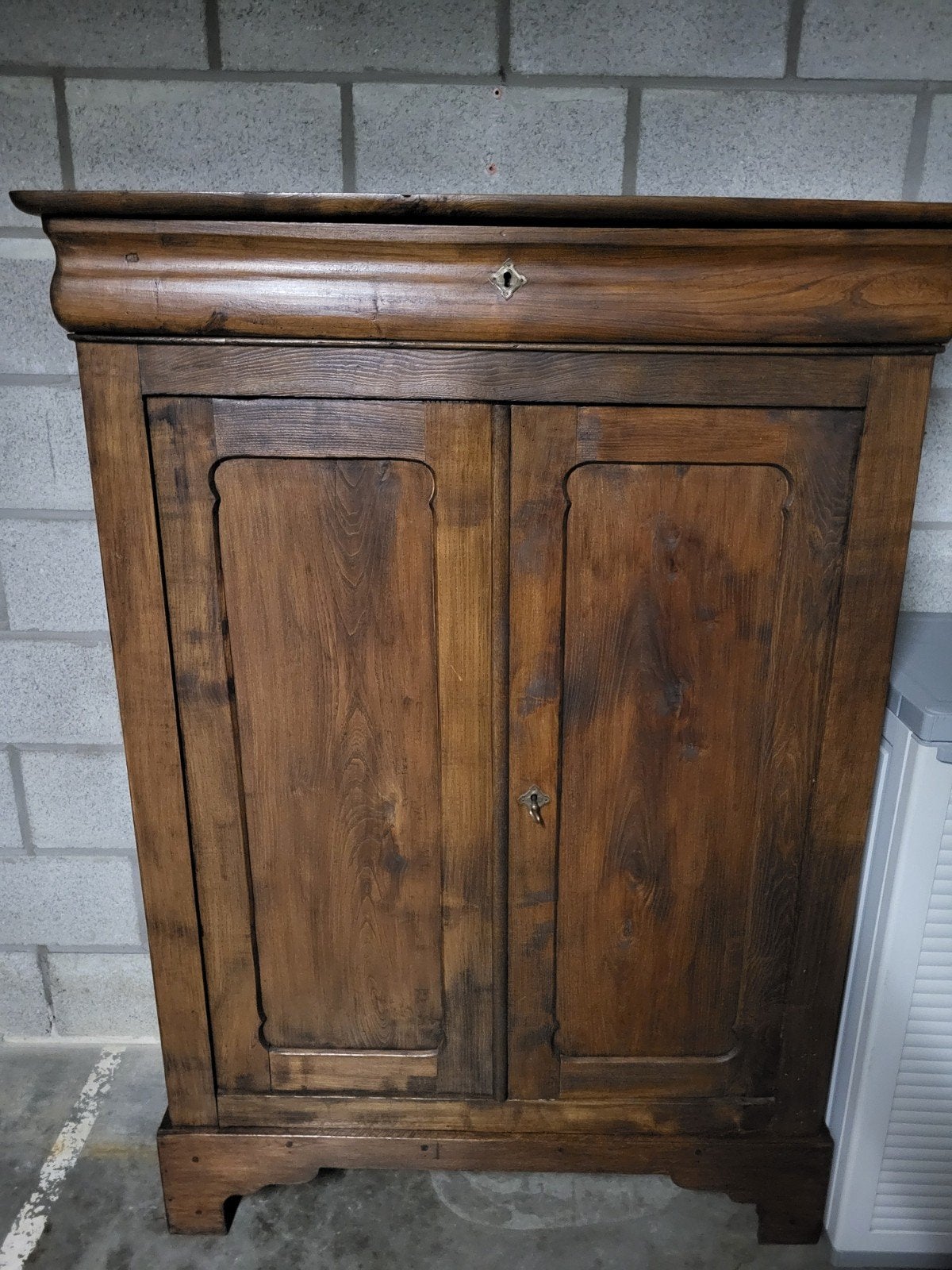 Authentieke boeren kast in olmenhout, Ophalen of Verzenden