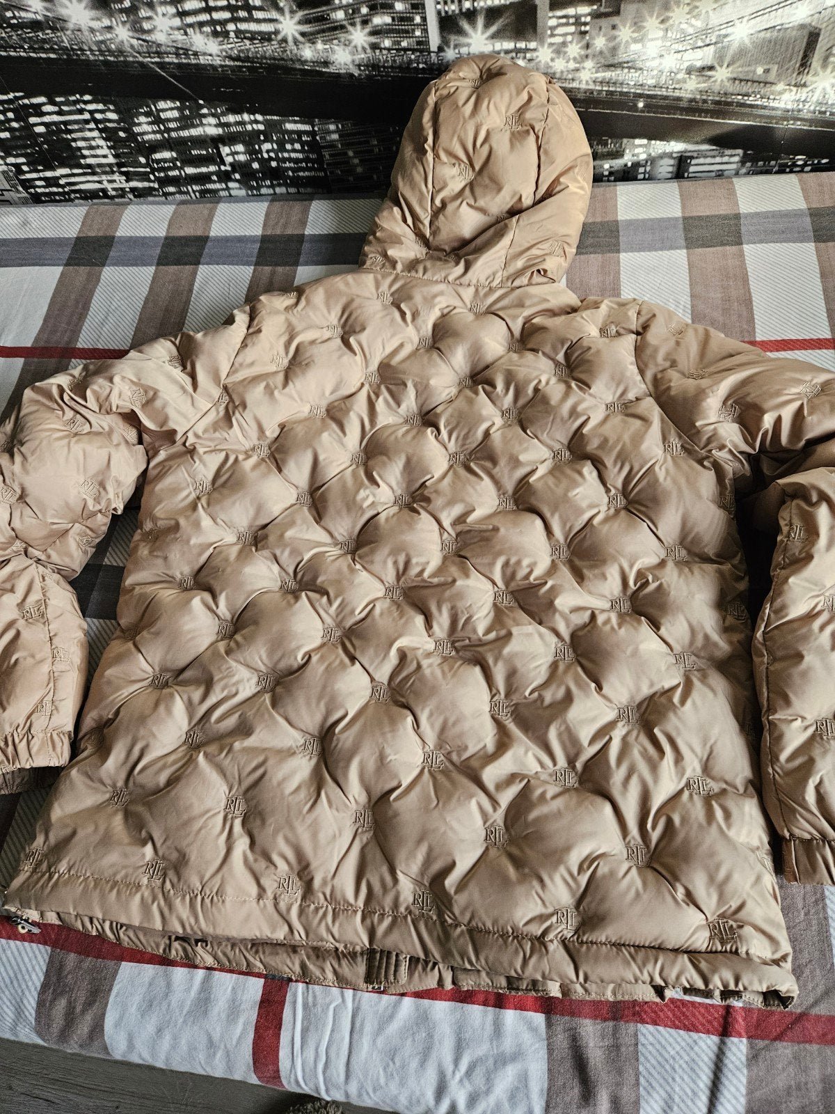 winterjas Lauren Ralph, Maat 38/40 (M), Beige, Nieuw, Ophalen of Verzenden