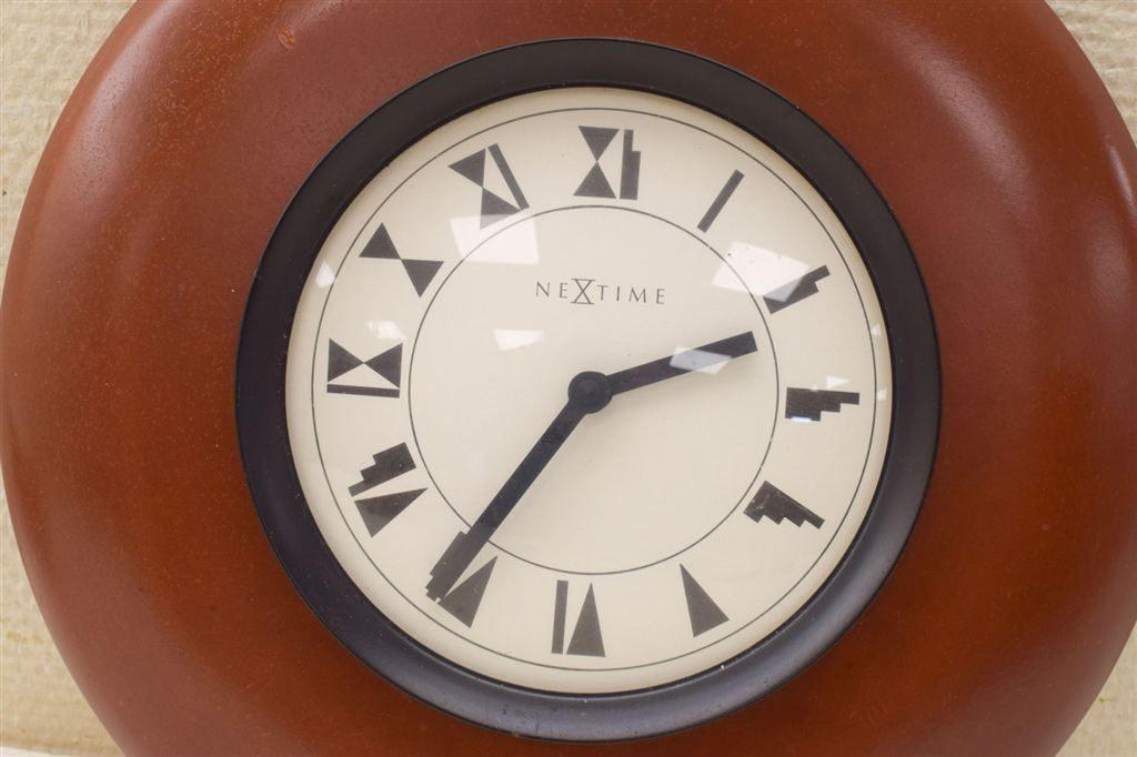 Nextime wandklok 47591, Ophalen of Verzenden, Gebruikt, Wandklok