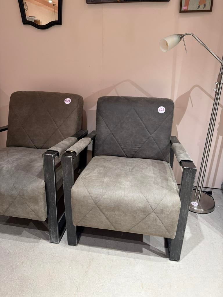 Fauteuil / stoel groen, Ophalen, Gebruikt, 75 tot 100 cm, 50 tot 75 cm