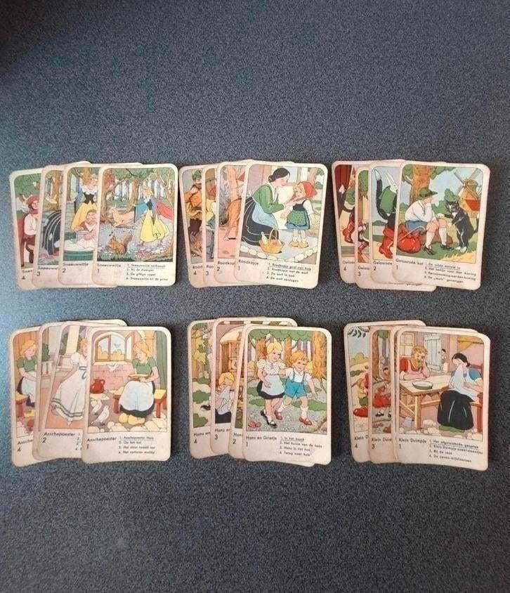 Sprookjes kwartet uit de jaren 60/70, Verzamelen, Speelkaarten, Jokers en Kwartetten, Ophalen of Verzenden, Gebruikt, Kwartet(ten)