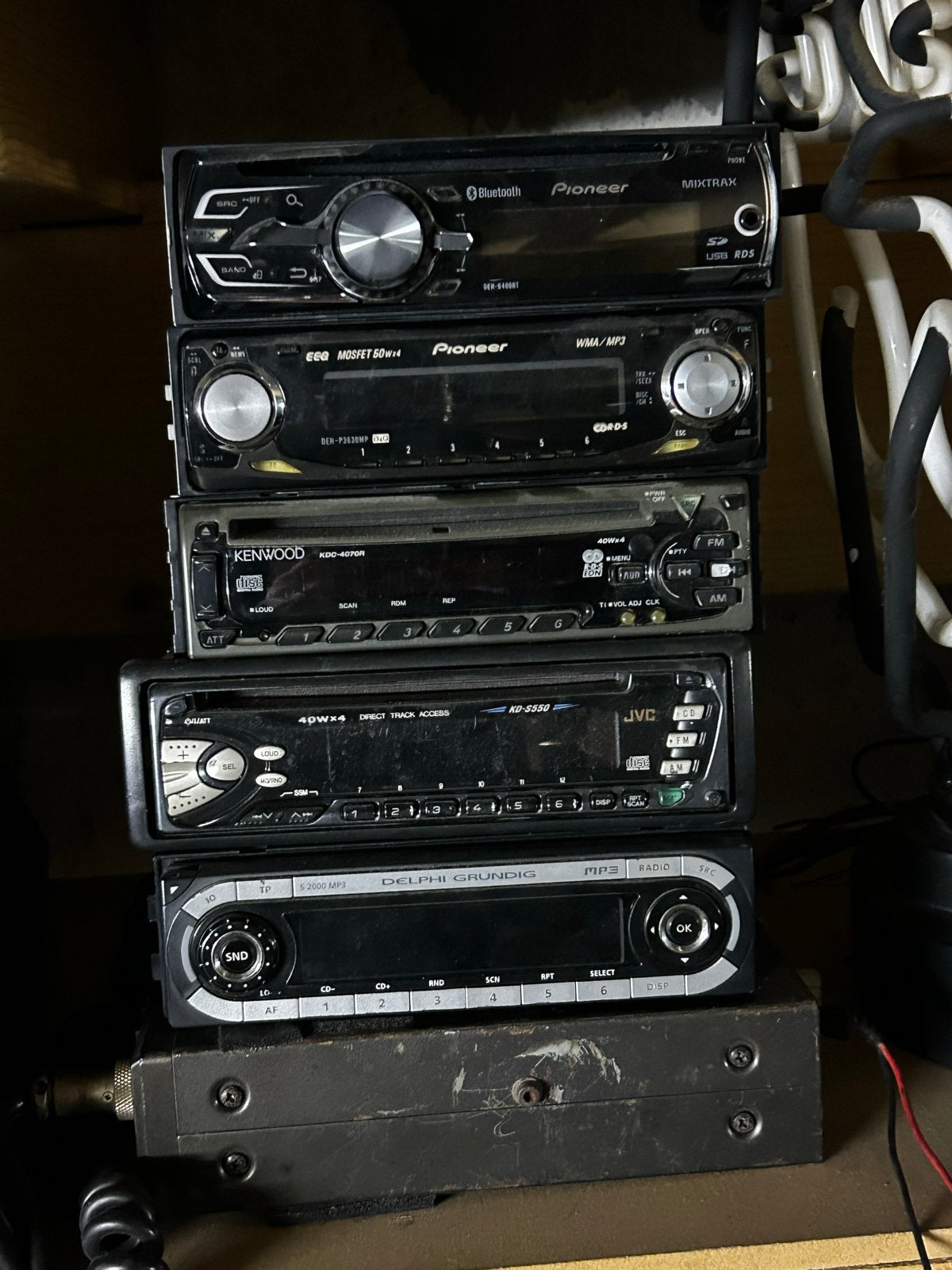 Diverse autoradio's: Pioneer, Kenwood, JVC, Delphi Grundig, Ophalen of Verzenden, Gebruikt