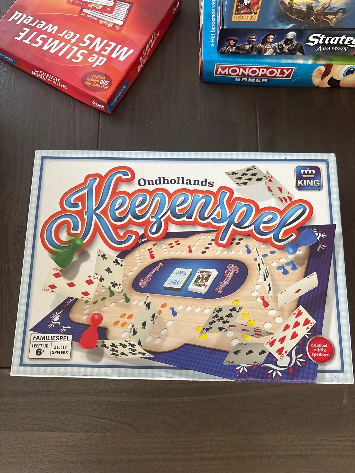 Oudhollans Keezenspel - Familiespel, Hobby en Vrije tijd, Gezelschapsspellen | Bordspellen, Een of twee spelers, Verzenden, Zo goed als nieuw