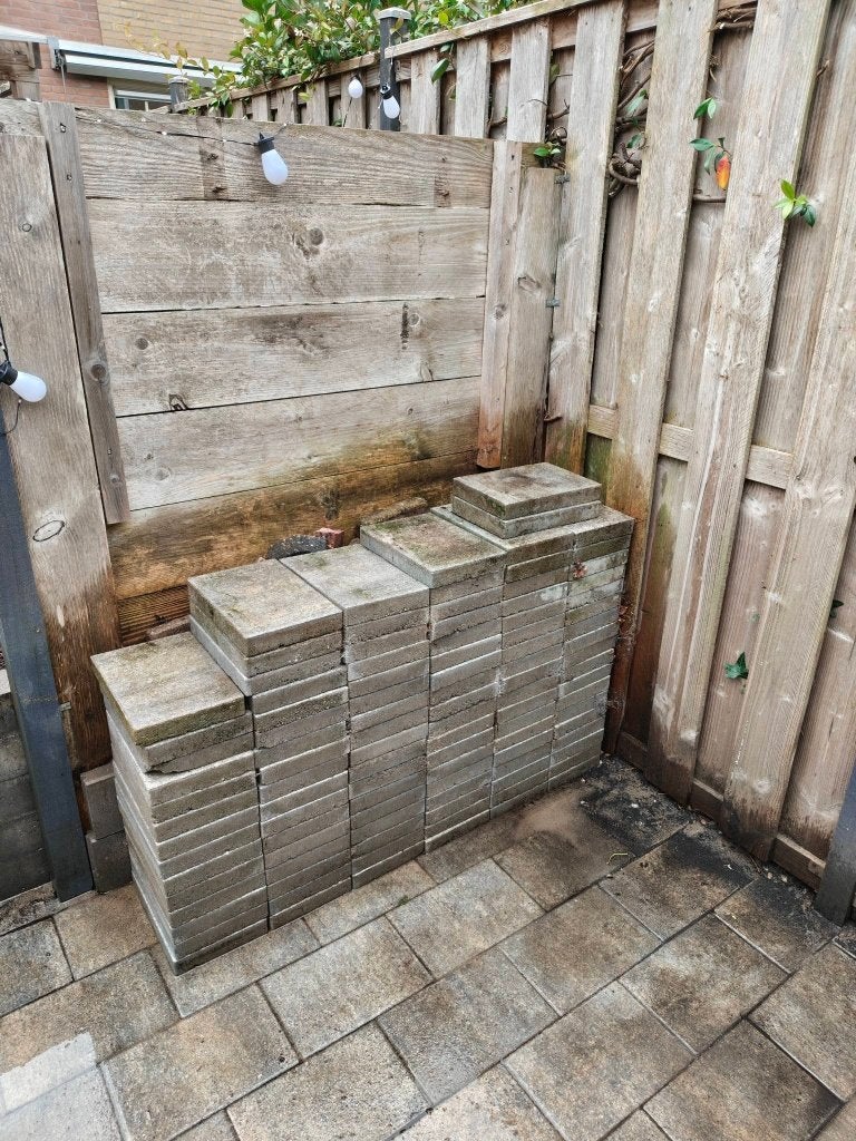 Gratis tegels z.s.m halen, Ophalen, Gebruikt, Beton, Gecoat