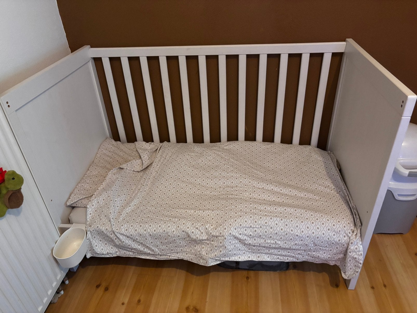 Ikea ledikant, Kinderen en Baby's, Ophalen, Gebruikt, Minder dan 140 cm, 70 tot 85 cm