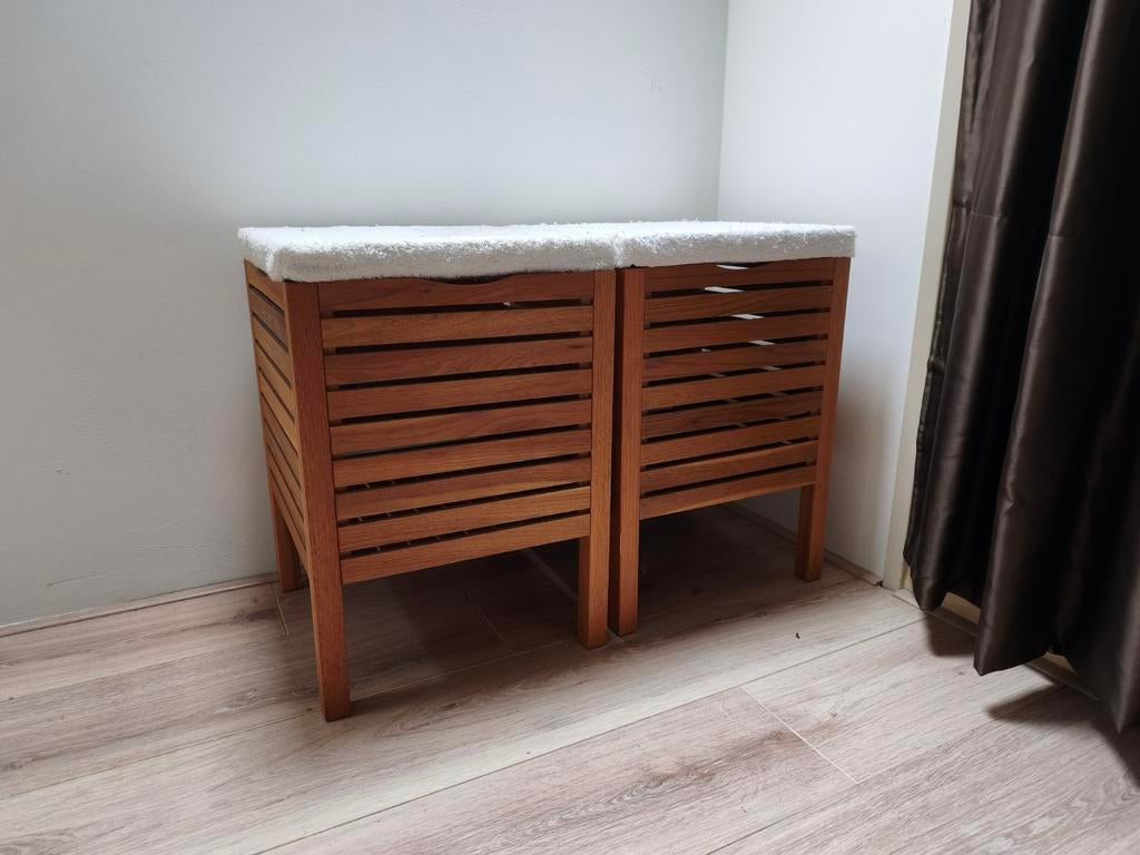 Krukjes met veel opbergruimte van Ikea! Zgan!, Huis en Inrichting, Ophalen of Verzenden, Zo goed als nieuw, Hout