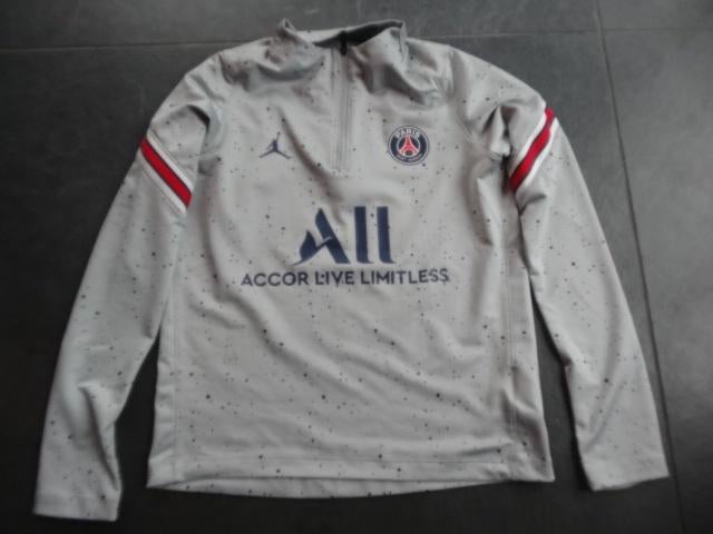 Paris Saint Germain, voetbalshirt, longsleeve, maat 147-158, Ophalen of Verzenden, Zo goed als nieuw, Jordan, Shirt of Longsleeve