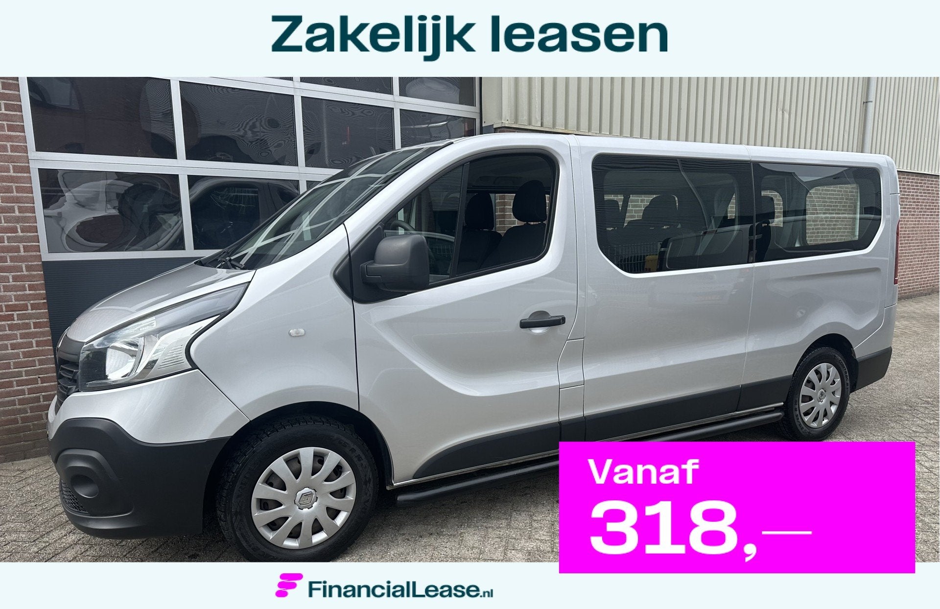 Renault Trafic Passenger 1.6 dCi L2 9 persoons 21.950 incl.B, Voorwielaandrijving, Stof, Gebruikt, 2000 kg