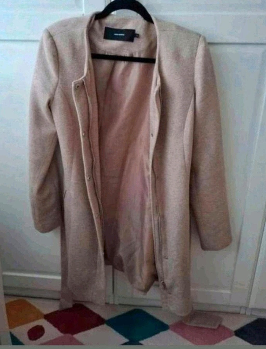 Vero Moda lichtroze manteljas met ceintuur – maat S, Maat 38/40 (M), Vero Moda, Ophalen of Verzenden, Zo goed als nieuw