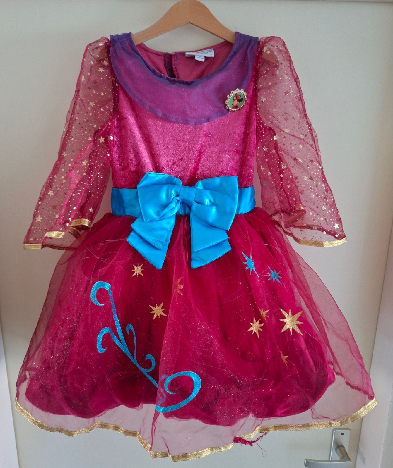 supergave jurk minnie mouse uit disneyland parijs maat 128, Ophalen of Verzenden, Zo goed als nieuw, 122 t/m 128, Meisje