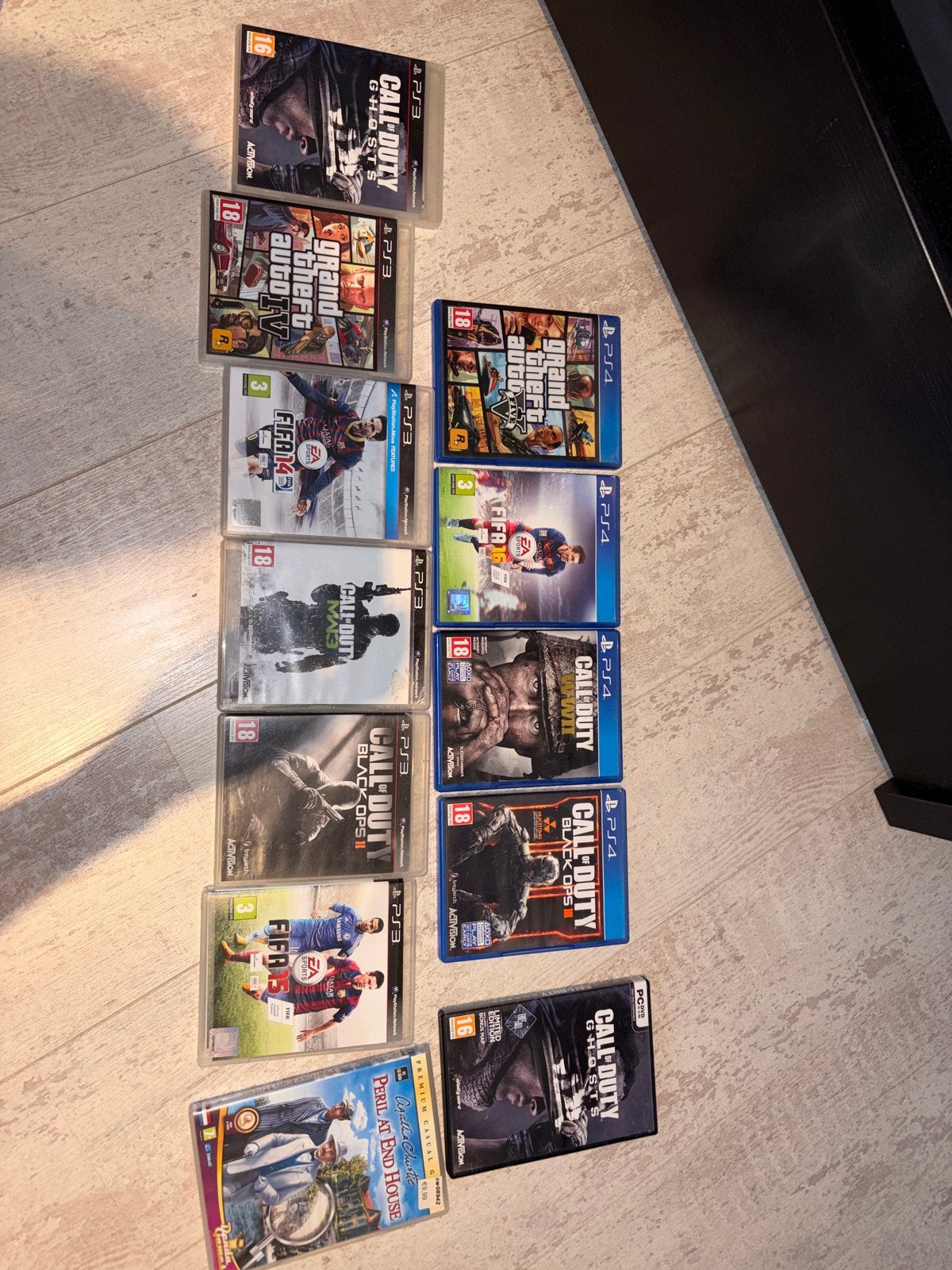 Diverse PS3/PS4 games: Call of Duty, GTA, FIFA, etc., Gebruikt, Vanaf 18 jaar, Shooter, Eén computer