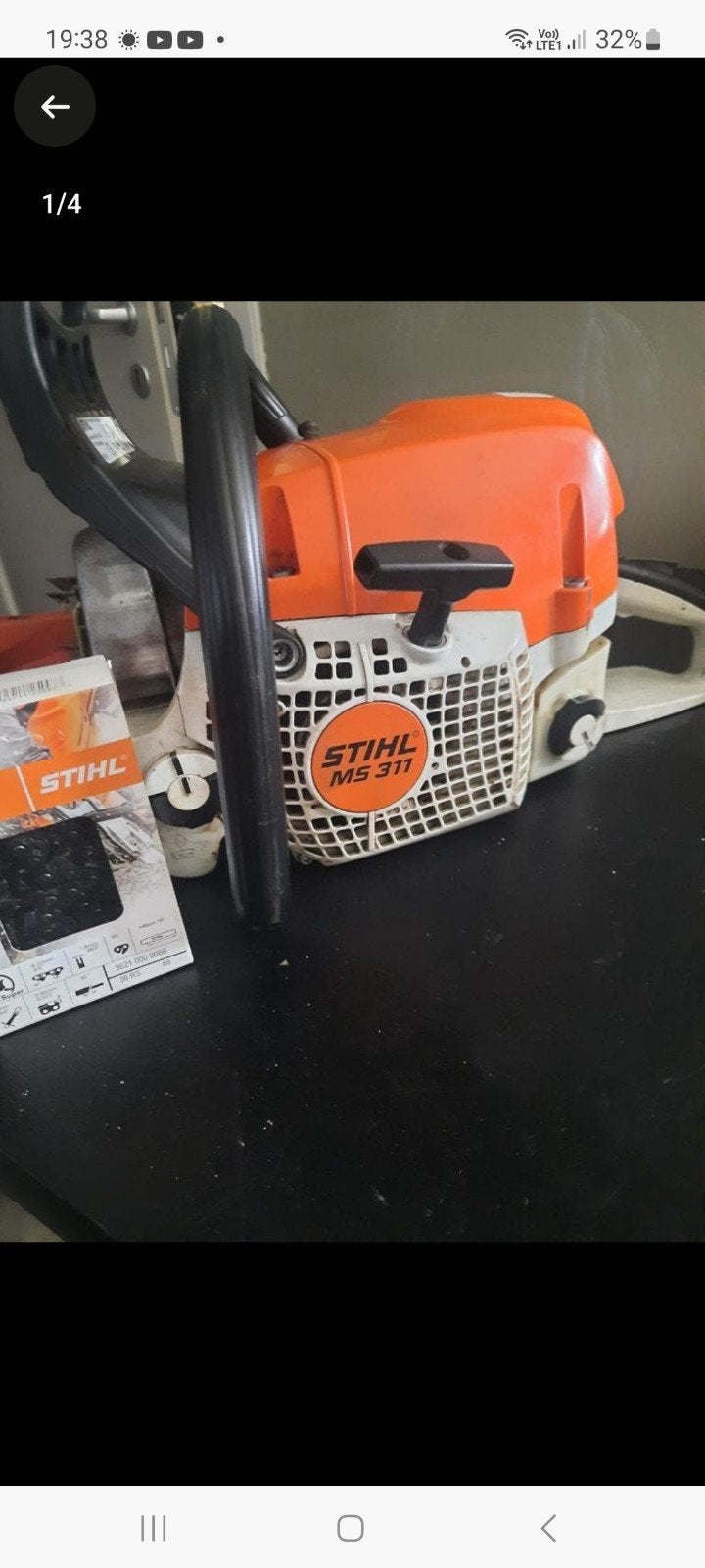 stihl ms311  45cm zaagblad, Ophalen, Gebruikt
