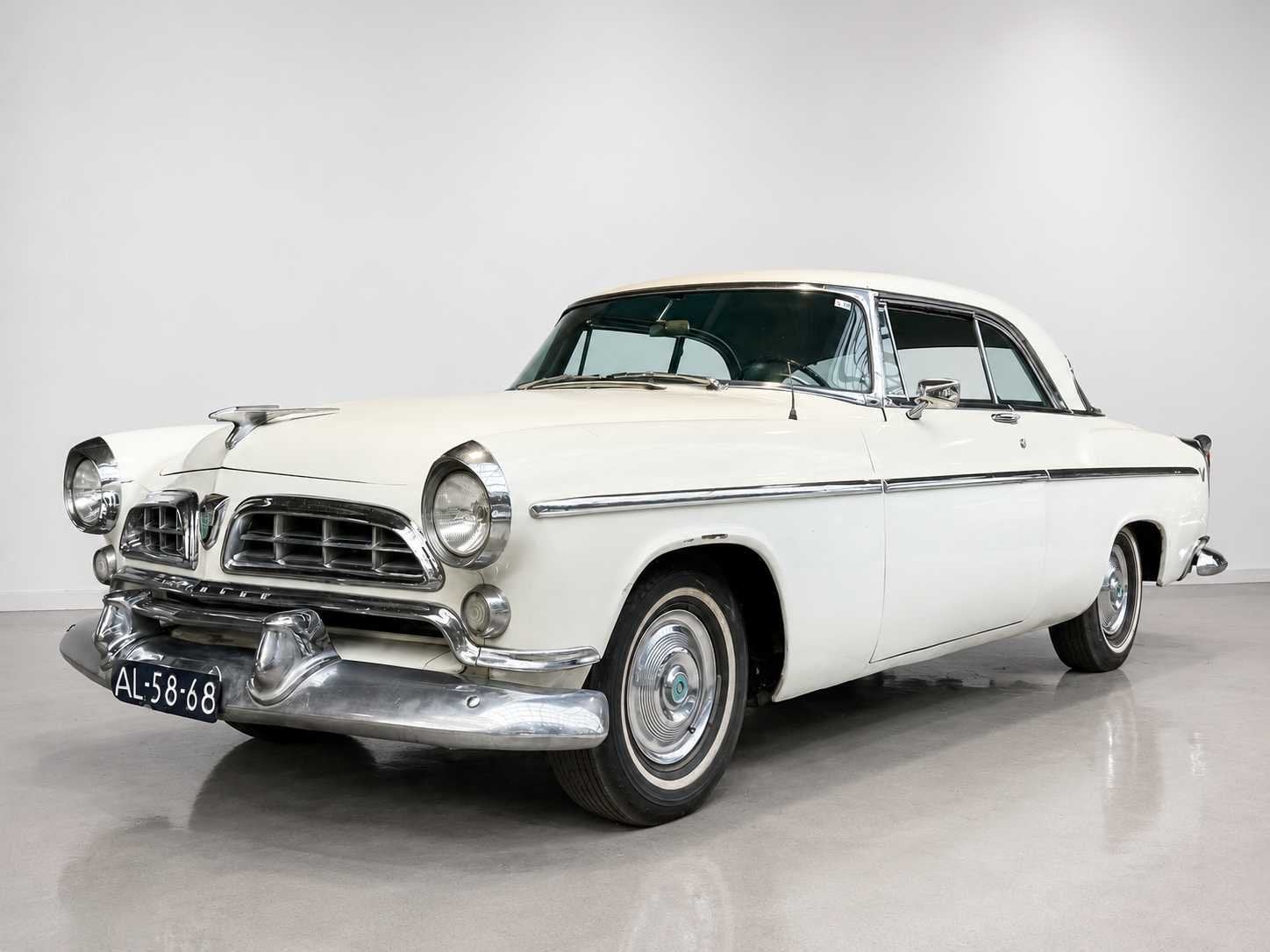 1955 Chrysler Windsor Coupe | American Classic Coupe, Automaat, Wit, Chrysler, Bedrijf