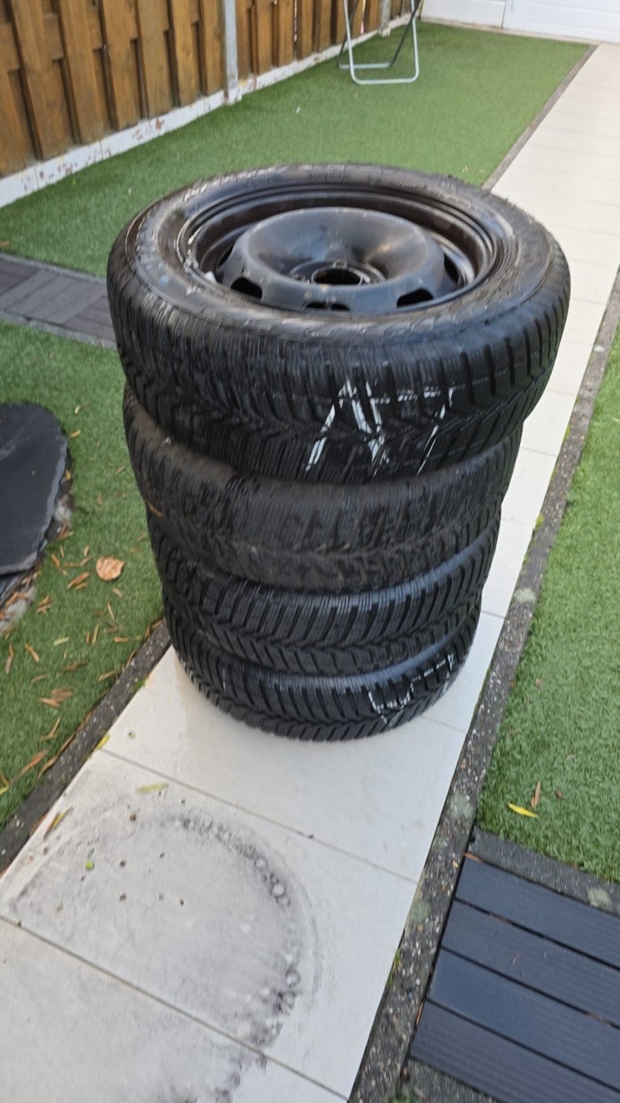 Vredestein Snowtrac winterbanden 185/65 R15 op stalen velgen, Auto-onderdelen, Ophalen, Gebruikt