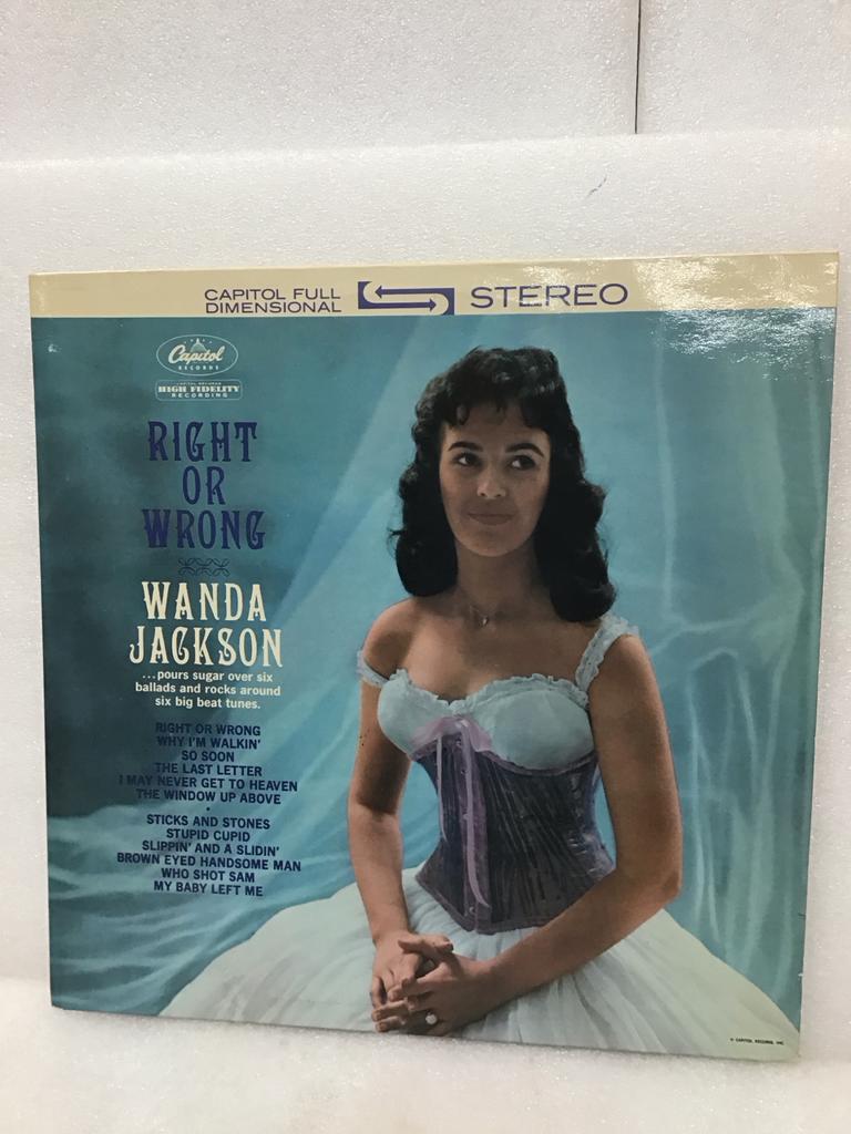 Wanda Jackson - Right or Wrong LP (Stereo, Capitol), Ophalen of Verzenden, Zo goed als nieuw, 12 inch