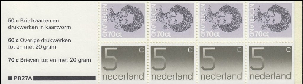 Nederland 1982 - nvph PB27a - Crouwel - Beatrix, Postzegels en Munten, Postzegels | Nederland, Ophalen of Verzenden, Na 1940, Postfris
