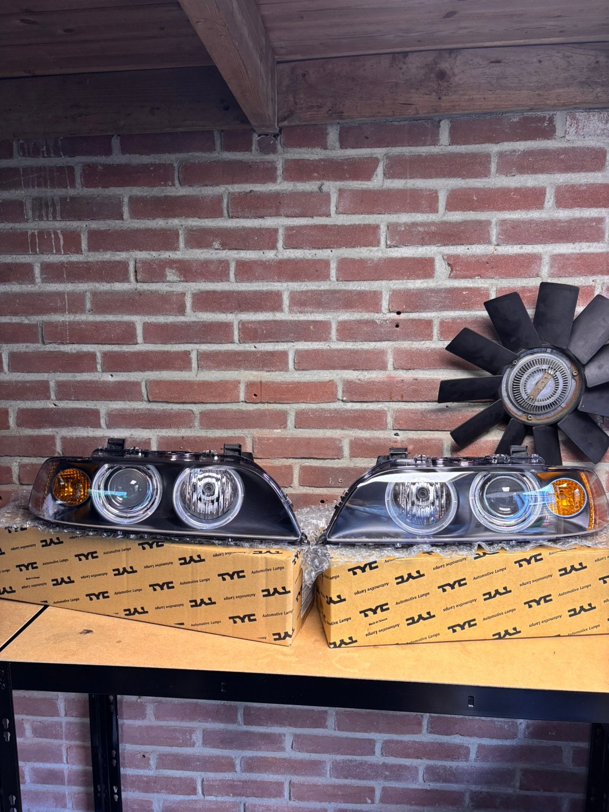 BMW E39 facelift angel eyes koplampen, Ophalen of Verzenden, Gereviseerd, BMW