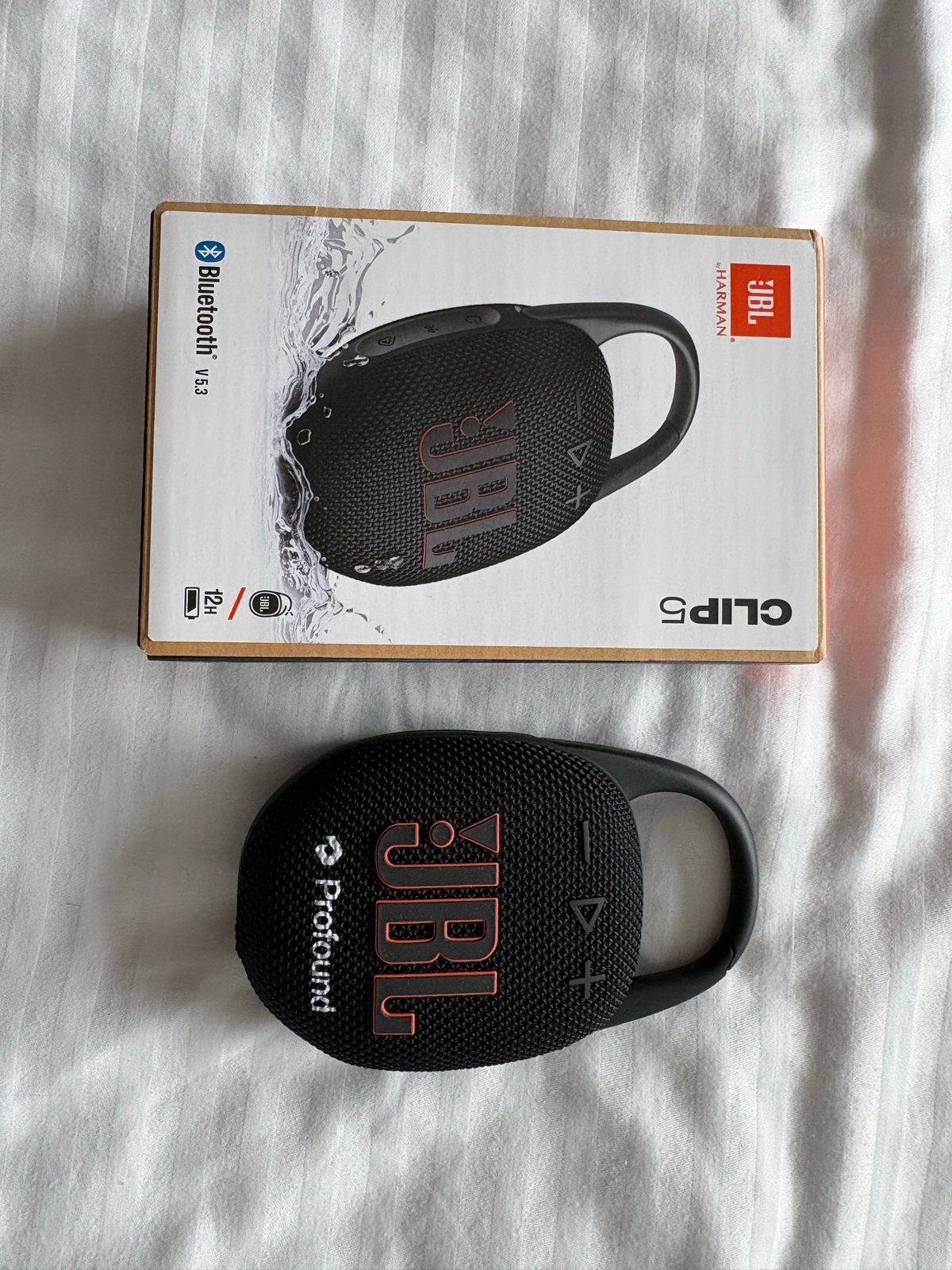 JBL Clip 5 Draagbare Bluetooth Speaker - Nieuw, Ophalen, Inclusief kabels, JBL, Nieuw