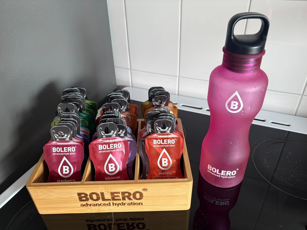 Bolero drink beker en limonade zakjes, Ophalen