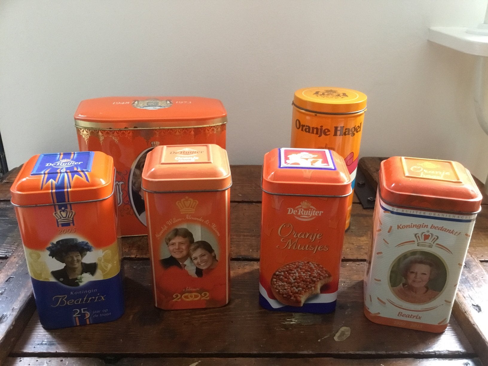 Koninklijke blikken, 6 stuks., Ophalen of Verzenden, Zo goed als nieuw, Nederland, Overige typen