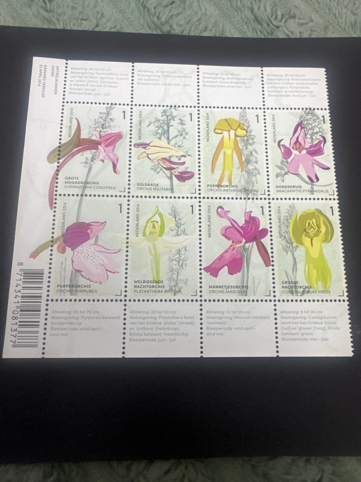Nederlandse Postzegels 2014 - Orchideeën (Postfris), Postzegels en Munten, Postzegels | Nederland, Ophalen, Na 1940, Postfris