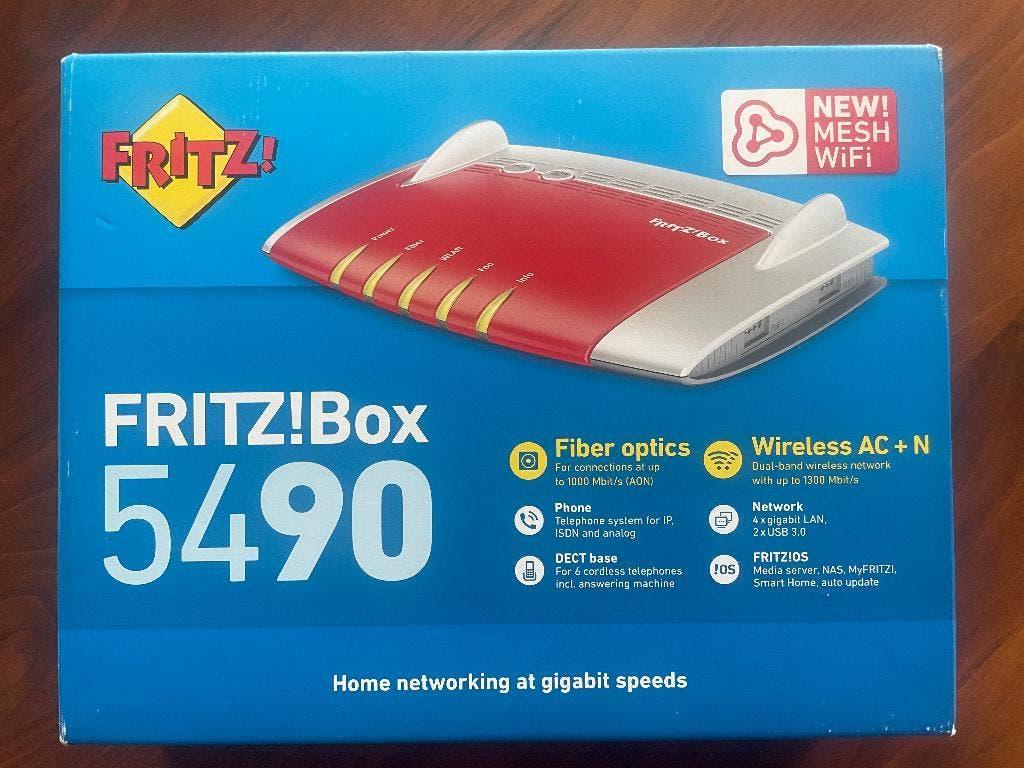 FRITZBox 5490, Computers en Software, Routers en Modems, Ophalen of Verzenden, Zo goed als nieuw, Router, Fritzbox