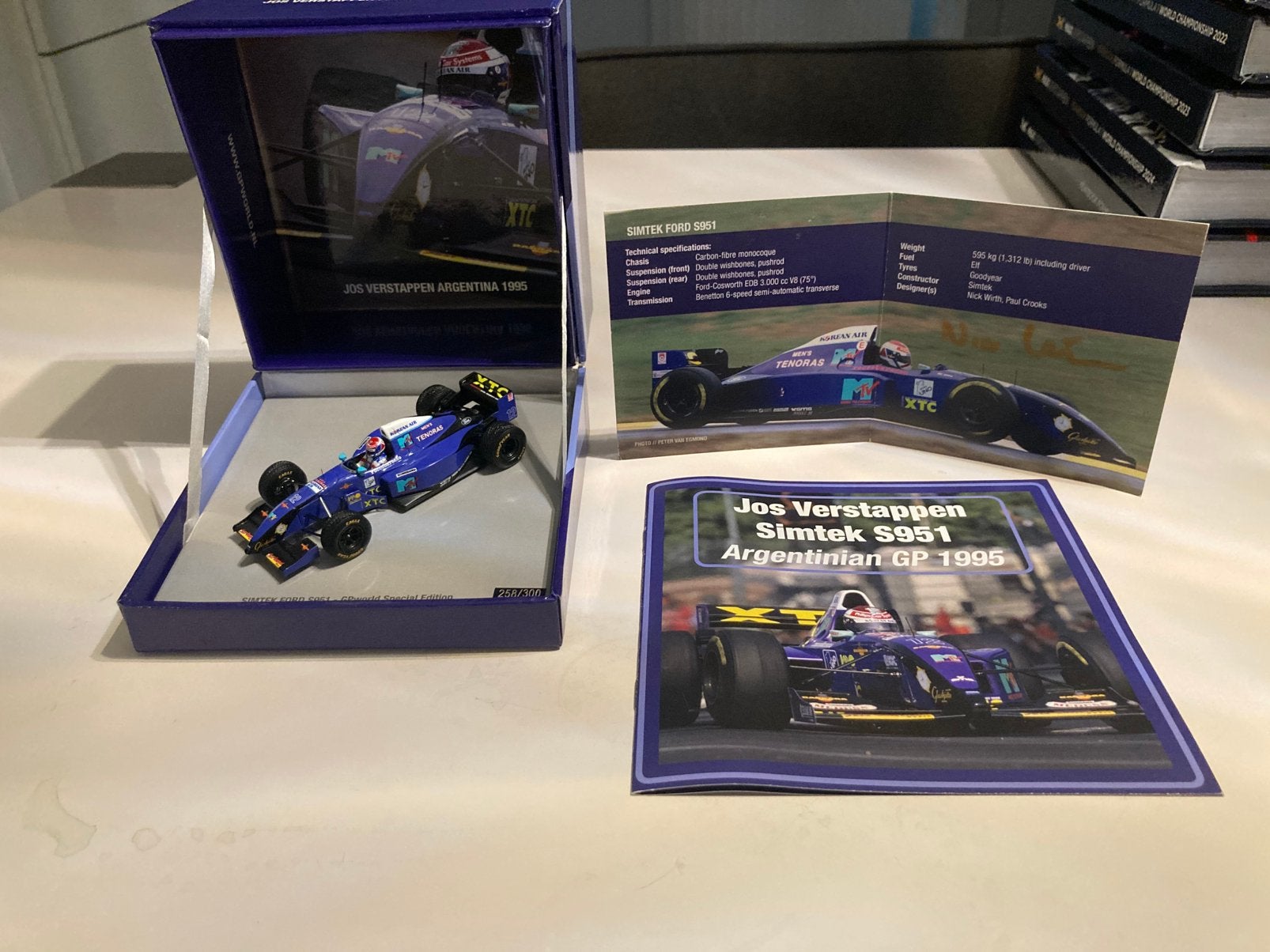 Jos verstappen simtek ford s952 gpworld special edition 1/43, Ophalen of Verzenden, Nieuw, Auto