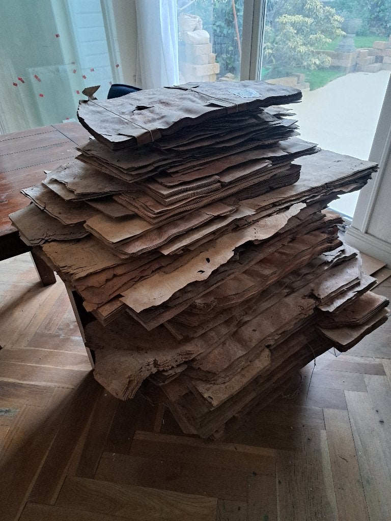 300m2 burl fineer, esdoorn, essen, madrone, Ophalen, Minder dan 25 mm, Overige typen, Zo goed als nieuw