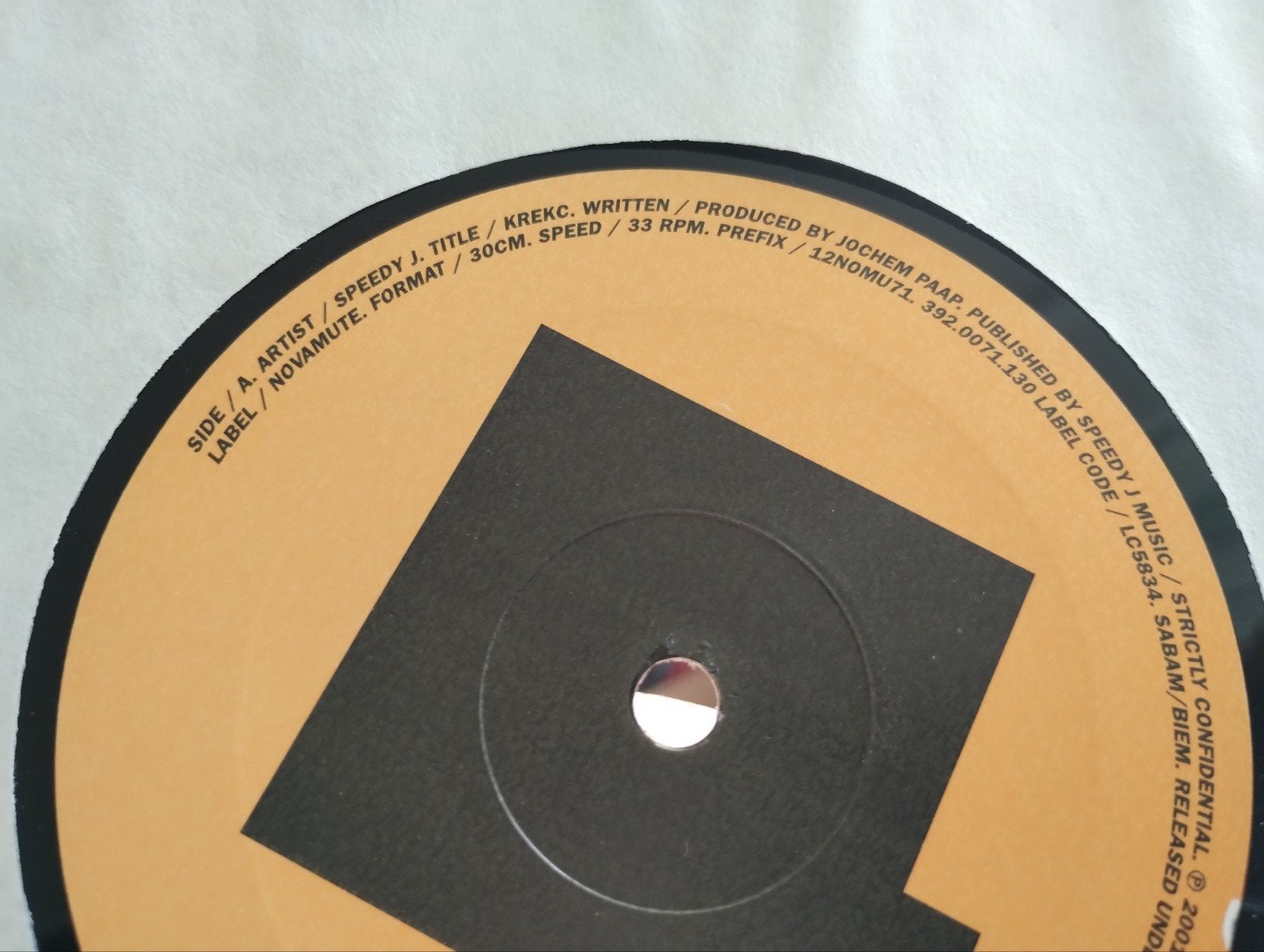 Speedy J - Kreke - Techno Vinyl 12 inch, Cd's en Dvd's, Vinyl | Dance en House, LP, Gebruikt, Ophalen of Verzenden, Techno