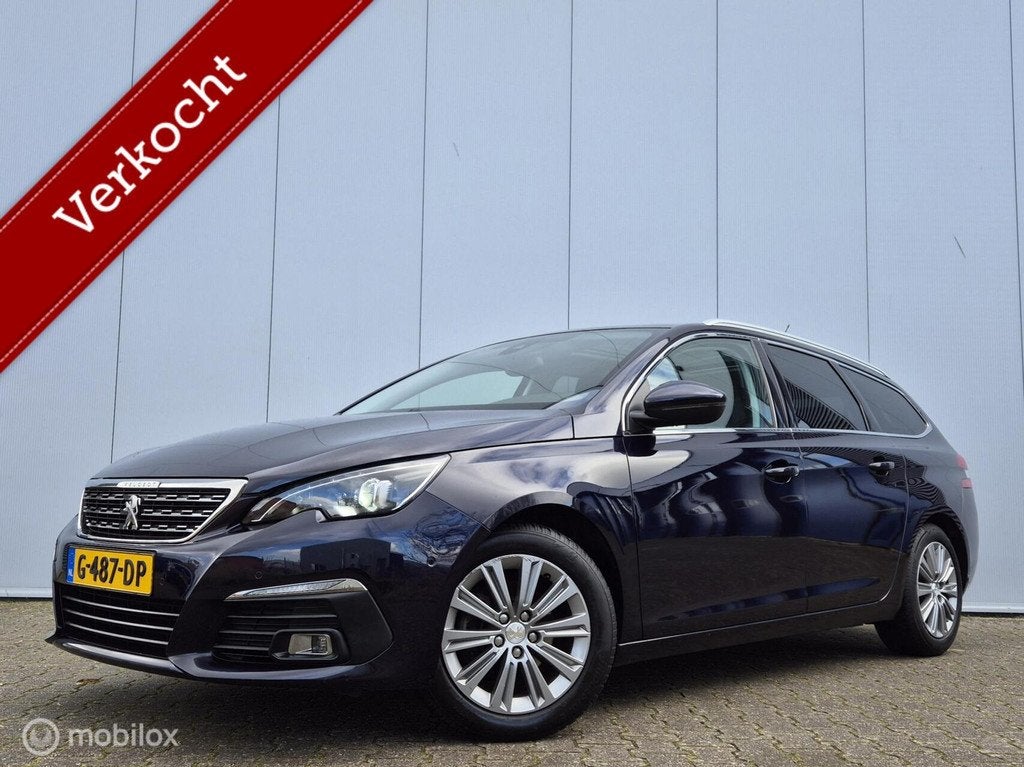 PEUGEOT 308 SW 1.2 PURETECH ALLURE AUTOMAAT/MASSAGE/FULL LED, Gebruikt, Euro 6, 1199 cc, Blauw