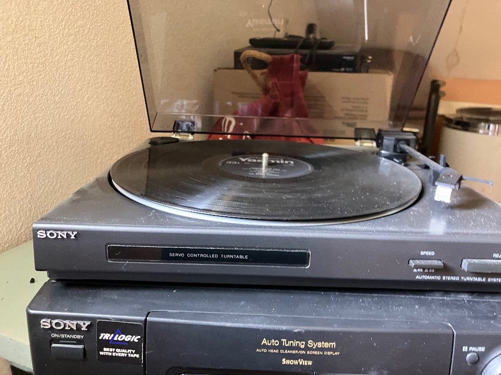 platenspeler en vhs afspeler, Ophalen of Verzenden, Nieuw, Platenspeler, Sony