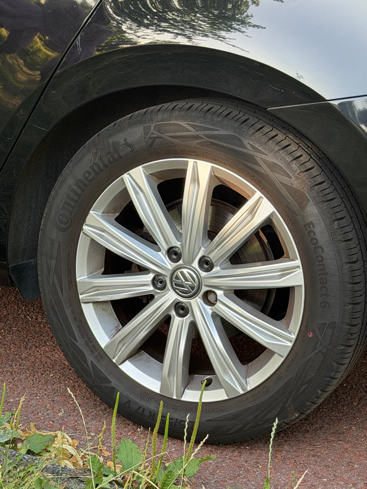 Continental EcoContact 6 banden met velgen 215/55 R17, Ophalen of Verzenden, Gebruikt