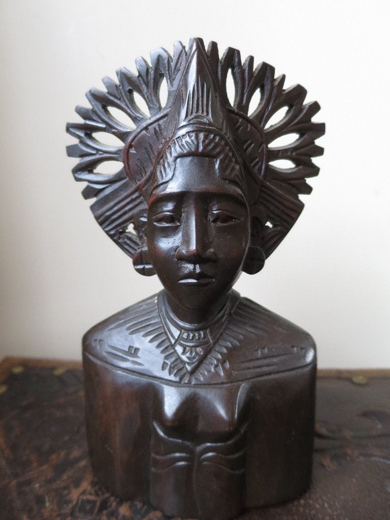MOOI UIT COROMANDEL HOUT GESNEDEN BEELDJE 19/11 CM, Antiek en Kunst, Kunst | Beelden en Houtsnijwerken, Ophalen of Verzenden