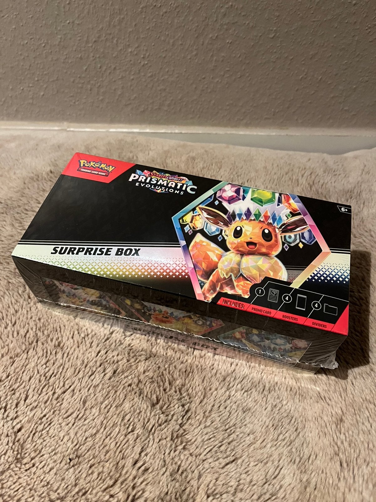 Pokémon Scarlet & Violet Prismatic Evolutions Surprise Box, Ophalen of Verzenden, Zo goed als nieuw, Foil