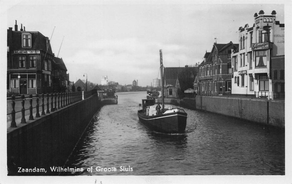 702-499-033 Zaandam Wilhelmina Of Groote Sluis, Verzamelen, Ophalen of Verzenden, Voor 1920, Noord-Holland