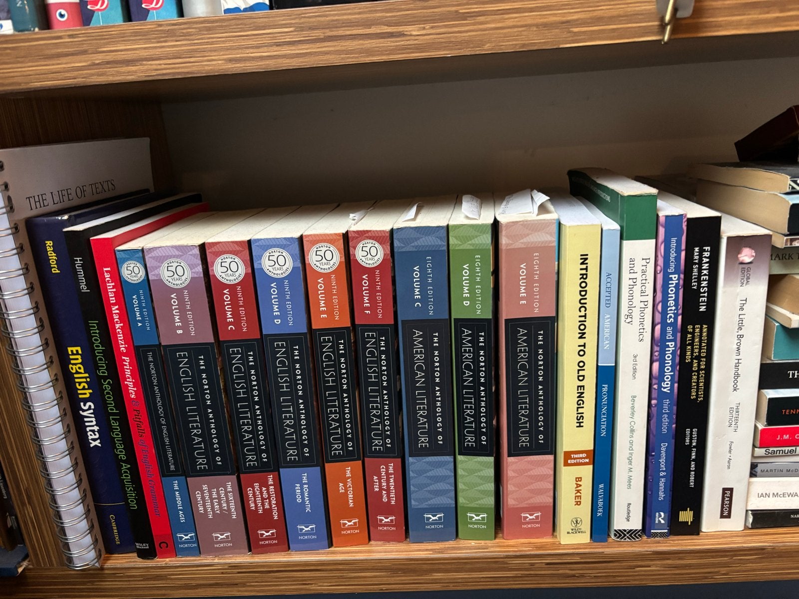 Diverse  Engelse literatuur en taalkunde/studieboeken, Ophalen, Gelezen, Non-fictie
