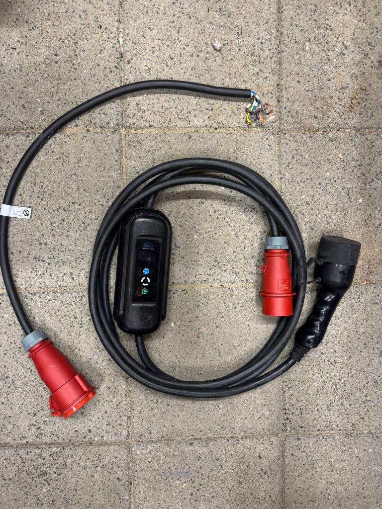 Mobiele Thuislader Type 2 16A 3-fase 11 kW, Ophalen of Verzenden, Gebruikt, Laadkabel