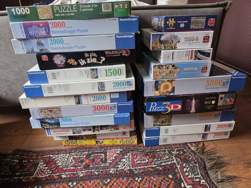 Diverse puzzels, Ophalen, 500 t/m 1500 stukjes