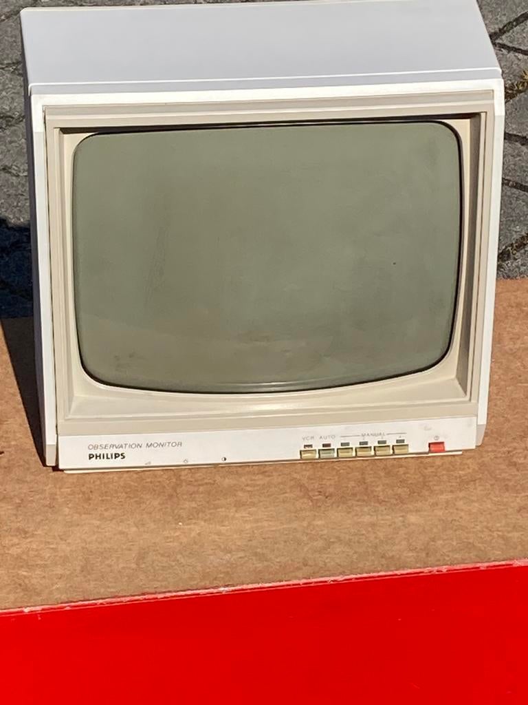 Vintage Philips Observatiemonitor met Camera, Ophalen of Verzenden, Gebruikt, 40 tot 60 cm, Philips