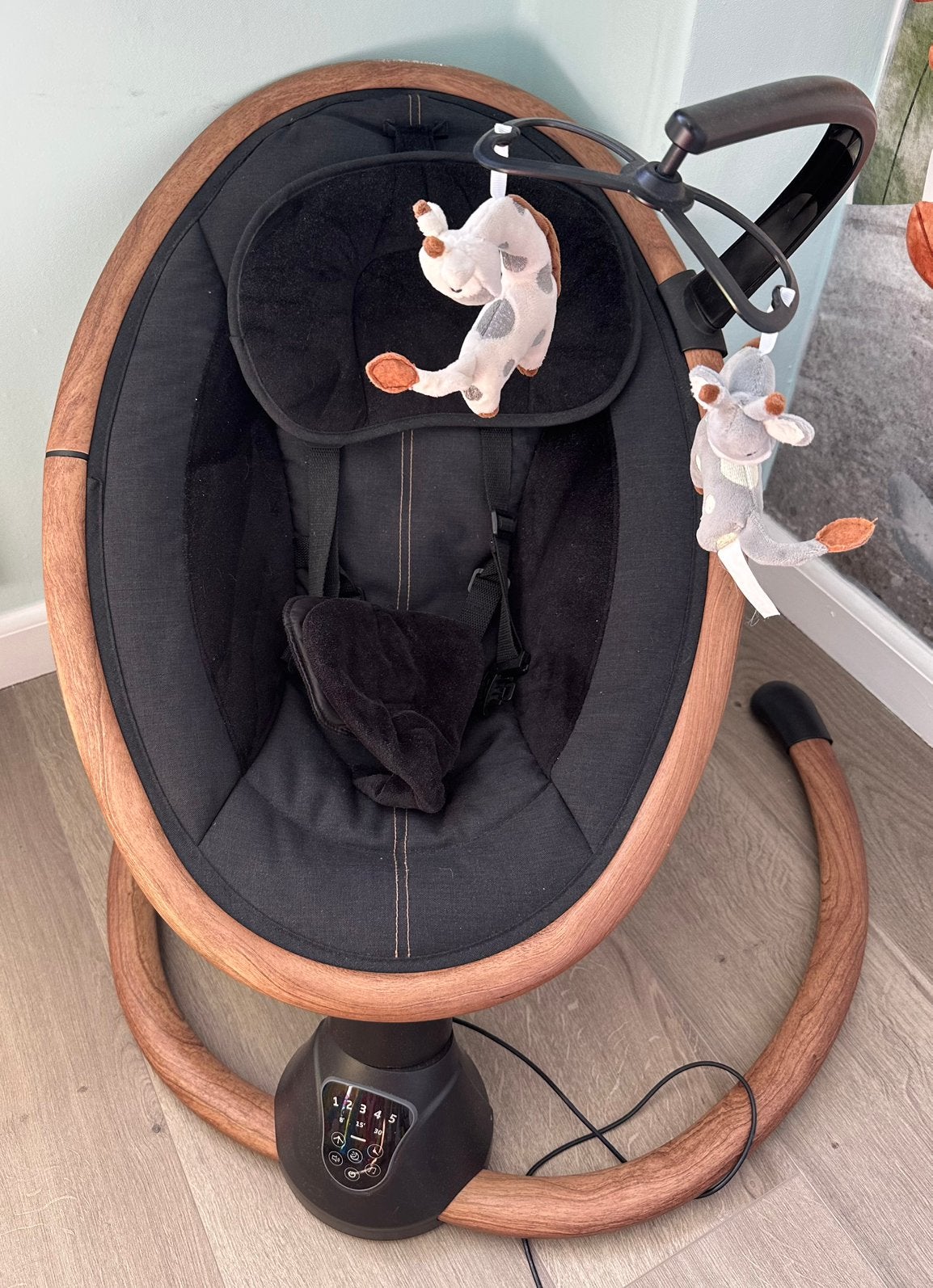 Baby elektrische wipstoel, Schommelstoel, Ophalen, Overige merken, Met gordel(s) of riempje(s)