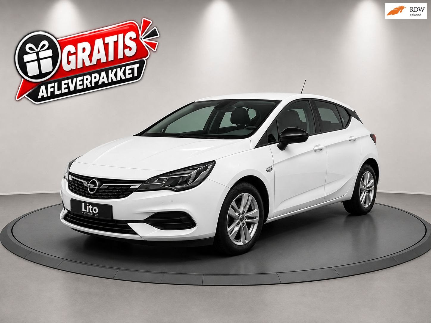 Opel Astra 1.2 Edition|NAVI|AIRCO|WHITE|CRUISE|, Auto's, Voorwielaandrijving, Gebruikt, Euro 6, 1199 cc