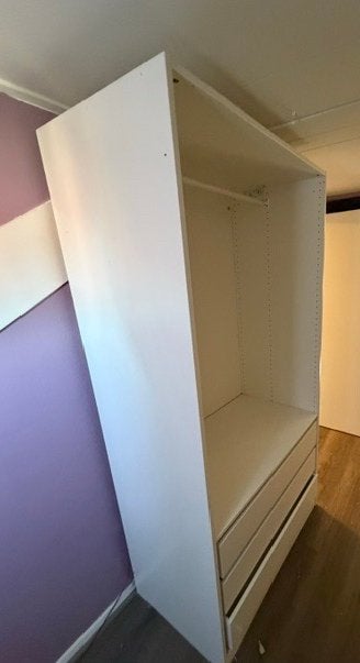 Ikea pax kledingkast met 3 lades en roede, Ophalen, Gebruikt, 100 tot 150 cm, 200 cm of meer