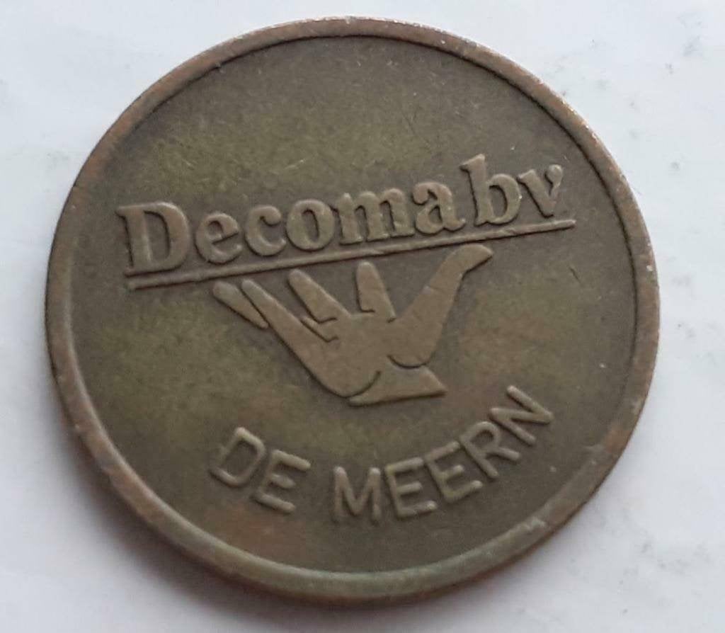 penning Decoma bv - De Meern  Koffiemachine penning, Verzenden, Brons, Nederland