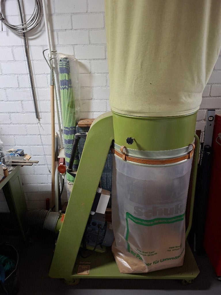 Schuko 613500 afzuigunit voor zaagsel en houtstof, Doe-het-zelf en Verbouw, Gereedschap | Zaagmachines, Gebruikt, 70 mm of meer