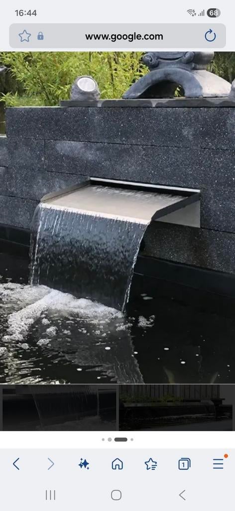 Waterval rvs, Ophalen, Gebruikt