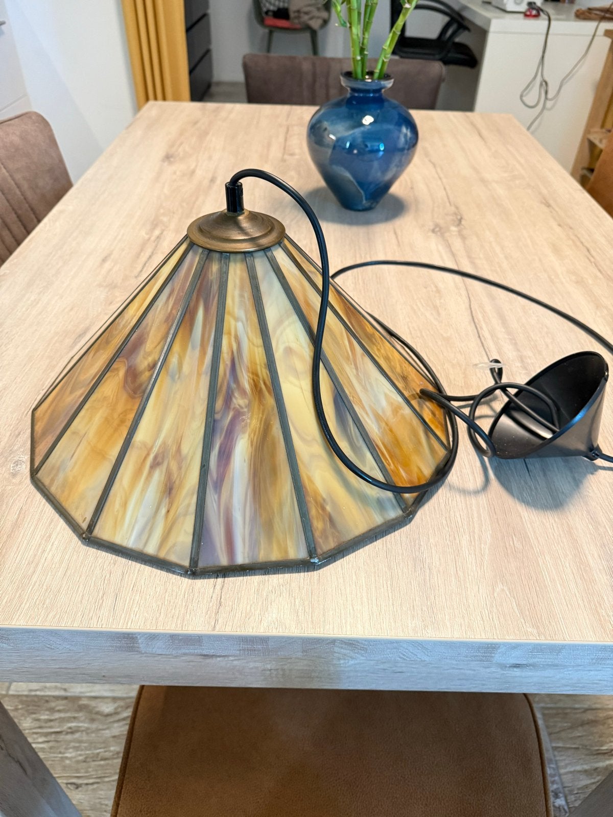 Glazen lamp, Ophalen