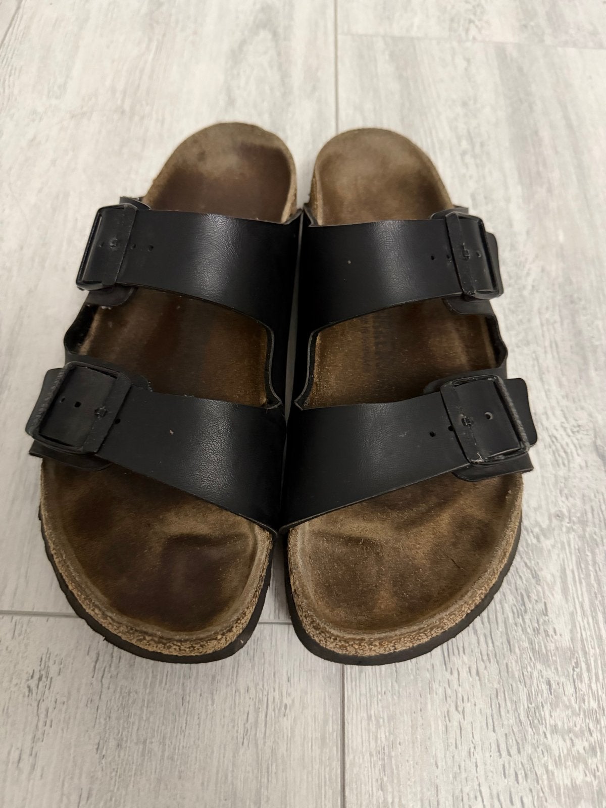 Birkenstock Arizona Zwart Maat 42 - Klassiek & Comfortabel, Slippers, Zwart, Ophalen of Verzenden, Gedragen
